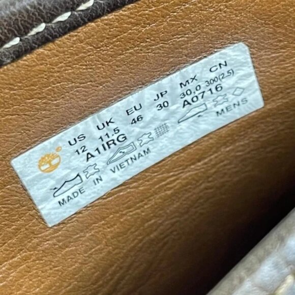 Timberland A1IRG Brown Leather Chukka Ankle Boots Lace Up Men's 12 US/11.5 UK - Picture 7 of 10